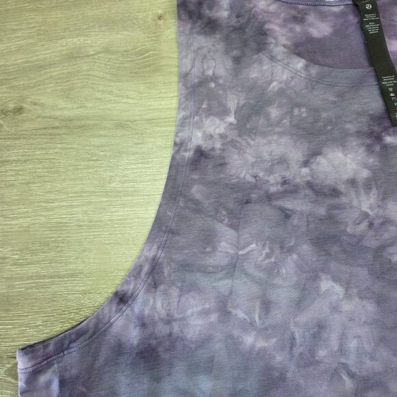 Lululemon Purple Tie-Dye Tank Top Lightweight Stretchy Fabric Mens Size XXL - Picture 6 of 13